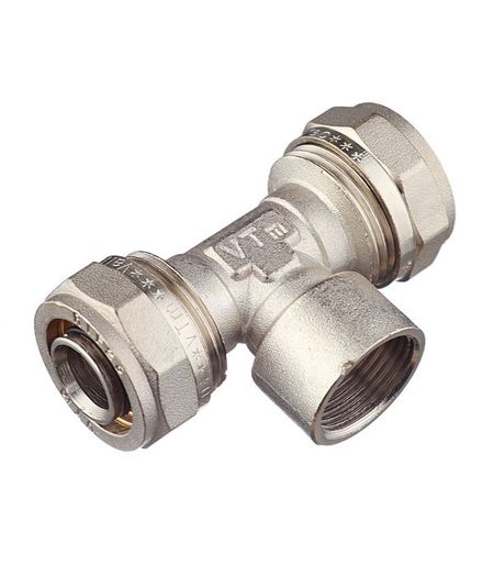 Тройник VALTEC (VTm.332.N.260526) 26 обж(ц) х 3/4 ВР(г) х 26 обж(ц) высокоточная зажимная гайка er цанга 11 16 20 25 32 40 a m um крышка фрезерного патрона er11 a er16 a er20 a er11 m er16 m er20 m инструмент