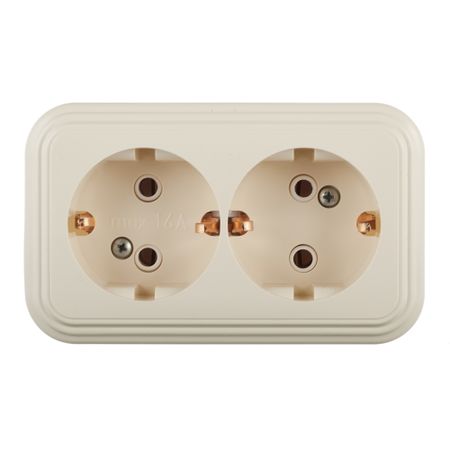 Розетка Svet накладная бежевая (0215-00481)