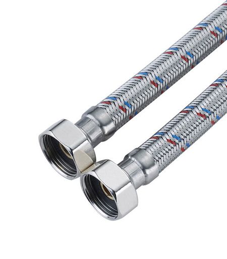 Подводка гибкая для воды СТМ 3/4 ВР(г) х 3/4 ВР(г) 50 см (31253/CWGHF050/06823) резиновые прокладки m2 m42 черные