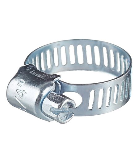 Хомут червячный обжимной 3/4 12-22 мм оцинкованная сталь (2 шт.)
