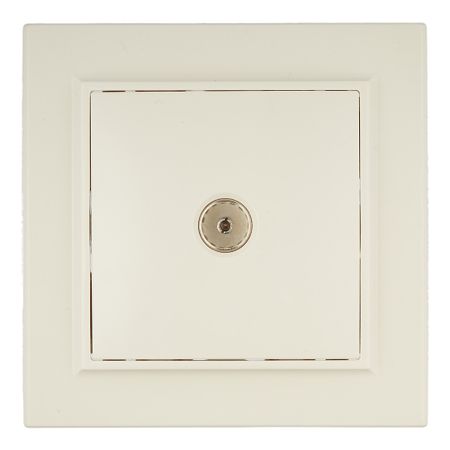 Розетка телевизионная EKF Минск встраиваемая бежевая (ERA00-027-20)