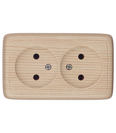 Розетка Hegel Alfa накладная сосна (РА16-143-02)