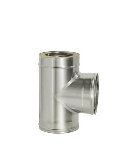 Тройник Дымок 90° х d120х200 мм с изоляцией AISI 439