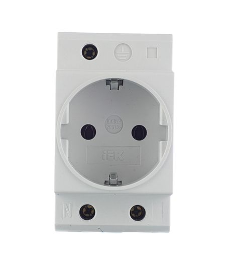 Розетка щитовая модульная IEK 220 В 16 А (MRD10-16)