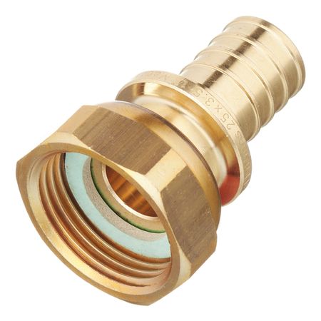 Соединитель прямой Stout 25 мм х 1 ВР(г) с накидной гайкой латунный (SFA-0019-002510)