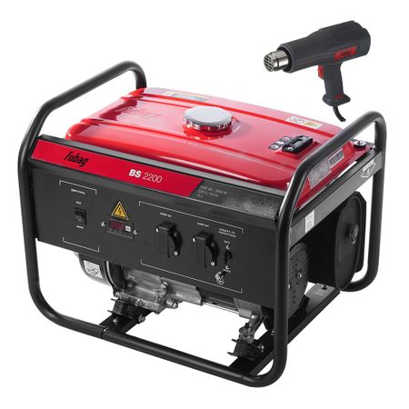 Генератор бензиновый Fubag BS 2200 2 кВт с термофеном PRT 2000 (431246.1) модуль генератора плазмы 220в