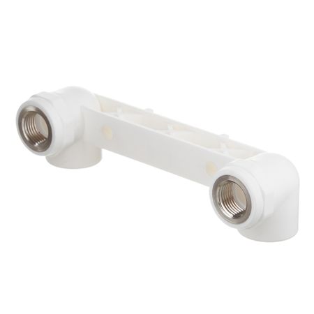 Водорозетка полипропиленовая Valtec двойная 25 мм х 1/2 ВР(г) на планке (VTp.724.0.02504)