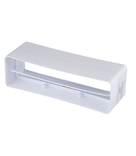 Соединитель прямой пластиковый для плоских воздуховодов 60х204 мм с обратным клапаном