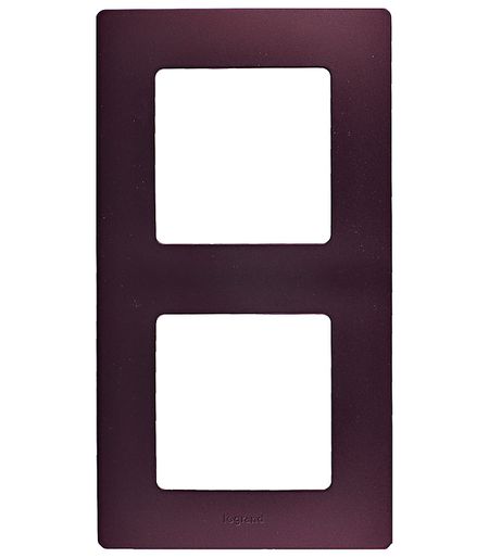 Рамка Legrand Etika двухместная сливовая (672562)