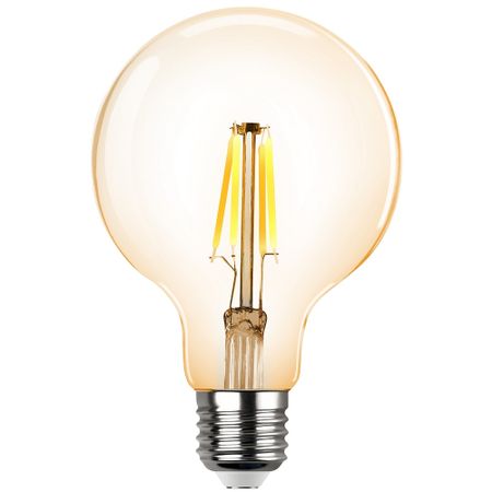 Лампа светодиодная филаментная Rev E27 2700К 5 Вт 515 Лм 220 В шар G95 прозрачная лампа светодиодная эра 11вт е14 880лм 2700к шар