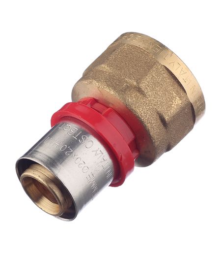 Соединитель прямой Tiemme 20(пресс) х 3/4 ВР(г) прямой соединитель для садовой воды m6 m10 5 шт