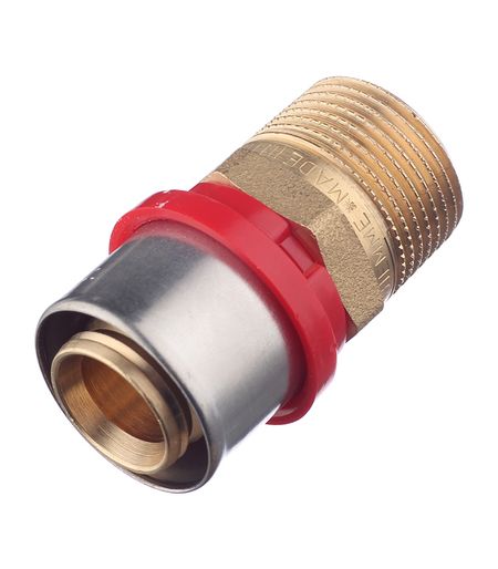 Соединитель прямой Tiemme 26(пресс) х 3/4 НР(ш) прямой соединитель для садовой воды m6 m10 5 шт