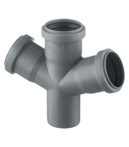 Крестовина Ostendorf HTDA d50х50х50 мм 67° пластиковая одноплоскостная для внутренней канализации (112900)