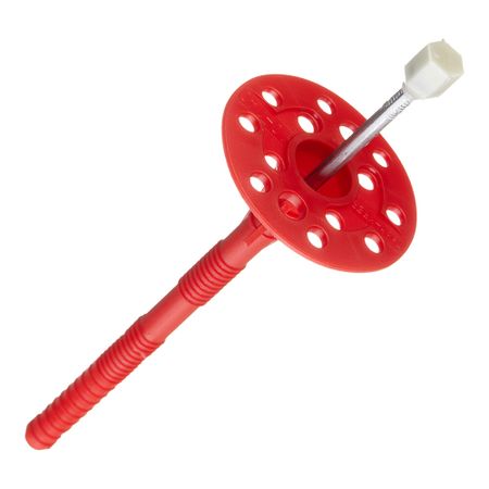 Дюбель для теплоизоляции Tech-Krep 10х140 мм металлический гвоздь с термоголовкой (250 шт.)