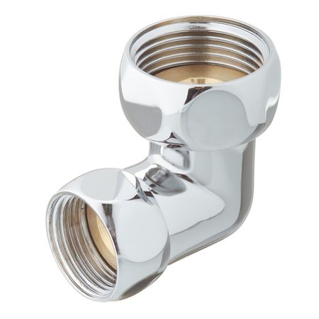 Соединитель угловой для полотенцесушителя 1 ВР(г) х 3/4 ВР(г) хром (2 шт.)