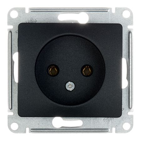 Розетка Systeme Electric Glossa встраиваемая антрацит (GSL000741)