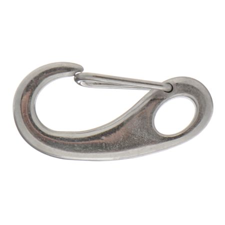 Карабин 50 мм нержавеющая сталь карабин пружинный 8х80мм усиленный нержавеющая 1шт