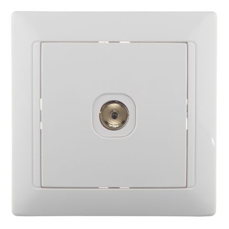 Розетка телевизионная Svet встраиваемая белая (SV1001-0038)