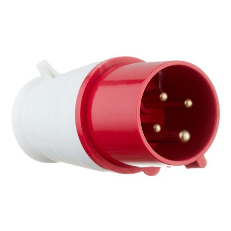 Вилка силовая прямая переносная EKF PROxima 3Р+РЕ 32 А 380 В IP44