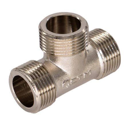 Тройник 1/2 НР(ш) х 1/2 НР(ш) х 1/2 НР(ш) латунный