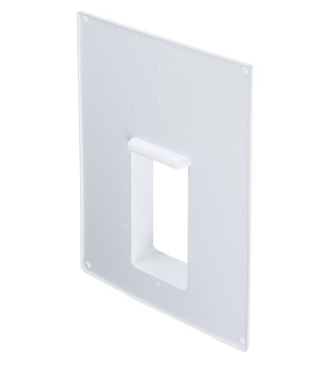 Площадка торцевая вертикальная ПТВ фланец 60х120 пластиковая для плоских воздуховодов 180х250 мм