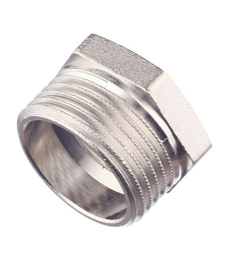 Футорка Stout 1 НР(ш) х 1/2 ВР(г) латунная (SFT-0029-000112)