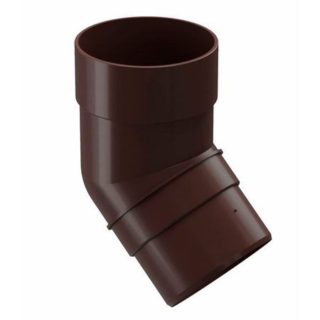 Колено трубы Docke Premium пластиковое d85 мм 45° горький шоколад RAL 8019