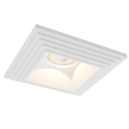 Светильник встраиваемый GU10 белый 35 Вт IP20 Maytoni Gyps Modern ДВО (DL005-1-01-W)