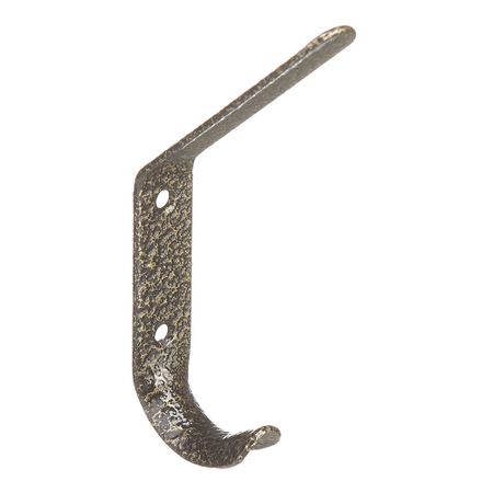 Крючок-вешалка №4 бронза крючок 2 х рожковый антик бронза