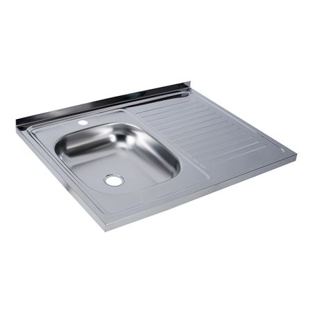 Мойка для кухни Ukinox Nord 80х60х13 см накладная с крылом сталь (Nr 800х600 0,4 L) мойка накладная ukinox стандарт eco4 левая 800х600х145мм