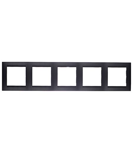 Рамка Simon 15 пятиместная графит (1500650-038)