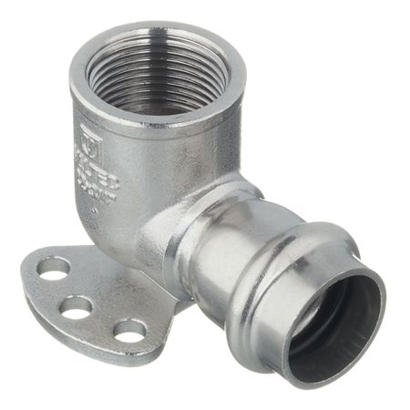 Водорозетка Valtec (VTi.954.I.002205) 22 мм х 3/4 ВР(г) нержавеющая сталь угол valtec vti 952 i 002205 90° 22 мм х 3 4 вр нержавеющая