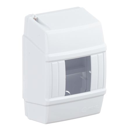 Щит распределительный навесной Makel ЩРН-П-2/4 пластиковый IP40 125х80х45 мм 4 модуля белый