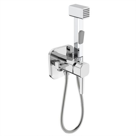 Смеситель с гигиеническим душем встраиваемый Iddis Spring со скрытой частью в комплекте хром (004SBS0i08) татьяна николаевна асминкина основные технологии первичной переработки животных учебное пособие