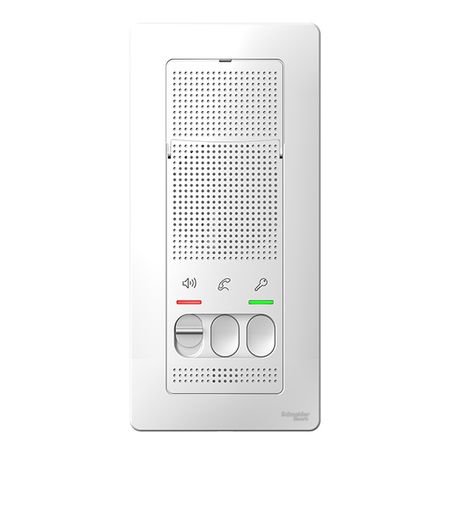 Домофон Systeme Electric Blanca (BLNDA000011) проводной белый розетка 1 пост tv schneider electric blanca белый