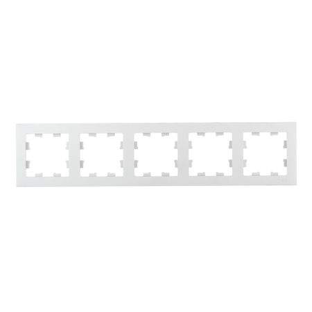 Рамка Systeme Electric AtlasDesign пятиместная алюминий (ATN000305)