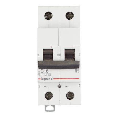 Автоматический выключатель модульный Legrand RX3 2P 16А тип C 4,5 кА 230/400 В (419697) для subaru outback 2009 2020 автоматический доводчик окон открывающийся стекло подъемный модуль комплект устройств левый руль автомобиля