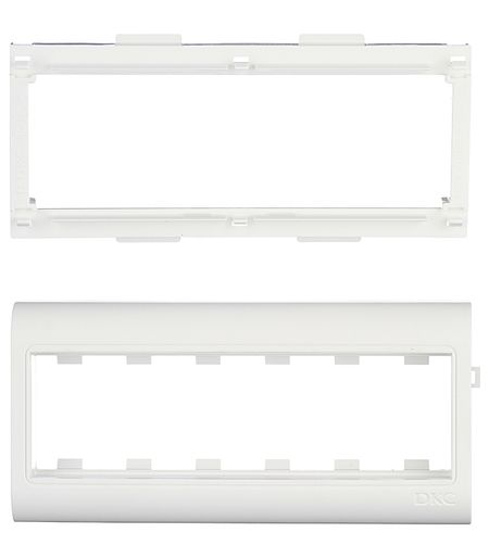 Рамка для кабель-канала 80х40/60 мм DKC Viva белая 6 модулей (10343)