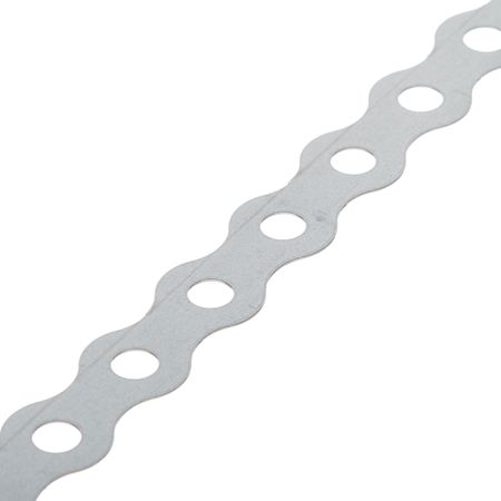 Лента крепежная перфорированная волнистая 17х0,5 мм 25 м