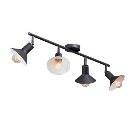 Спот потолочный Vitaluce E27 160 Вт 12 кв.м черный IP20 (V4807-1/4PL, 9782) джон донн по ком звонит колокол