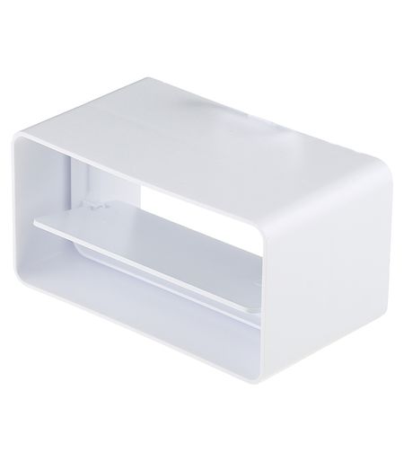 Соединитель пластиковый для плоских воздуховодов 60х120 мм с обратным клапаном