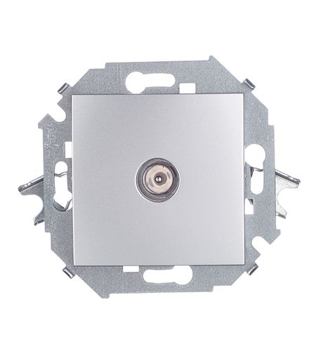 Розетка телевизионная Simon 15 встраиваемая алюминий (1591475-033) российская федерация федеративное устройство крым в составе рф