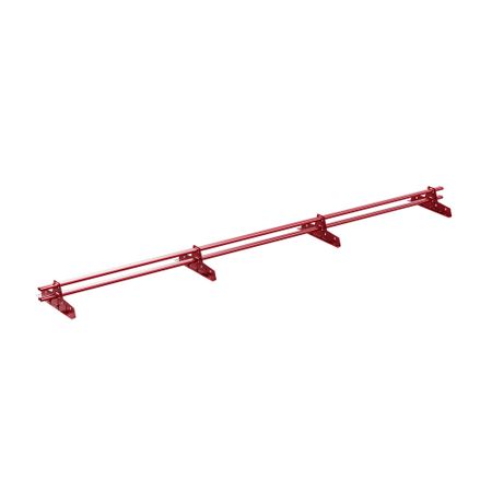 Снегозадержатель трубчатый овальный Вегасток VegaLux 3 м красное вино RAL 3005