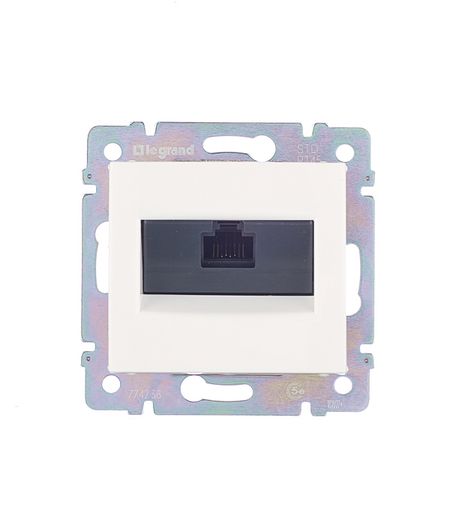 Розетка компьютерная Legrand Valena встраиваемая белая RJ45 (694286) розетка usb legrand valena life б з белая