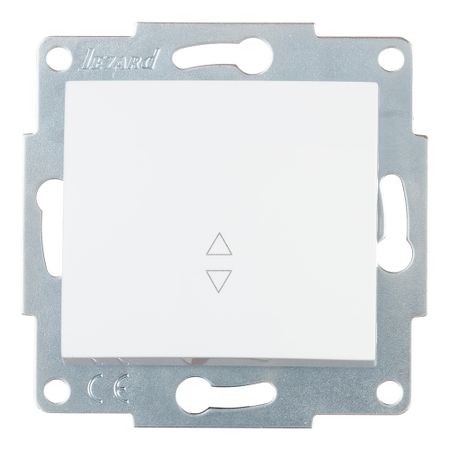 Переключатель Lezard Karina одноклавишный встраиваемый белый (707-0288-105)