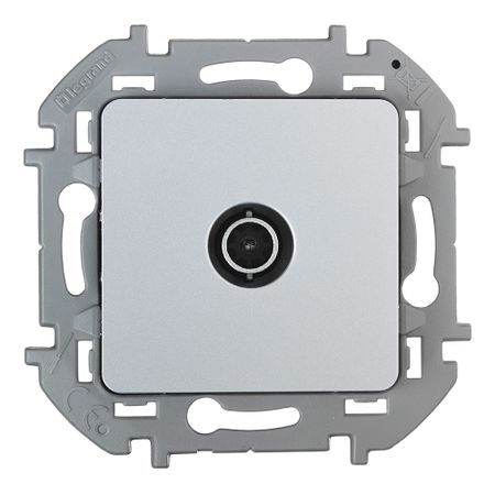 Розетка телевизионная Legrand Inspiria встраиваемая алюминий (673852) своя комната