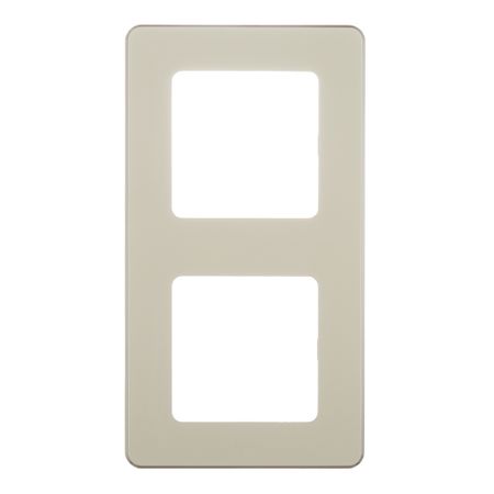 Рамка Legrand Inspiria двухместная слоновая кость (673941)