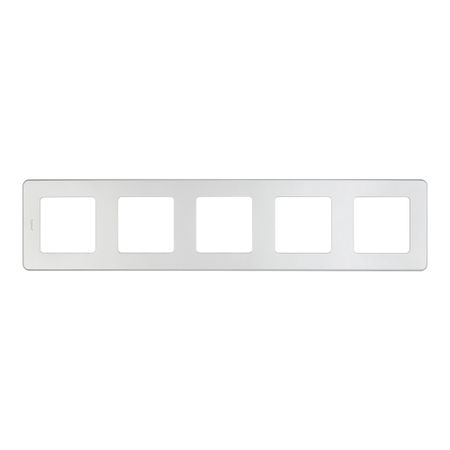 Рамка Legrand Inspiria пятиместная алюминий (673972)