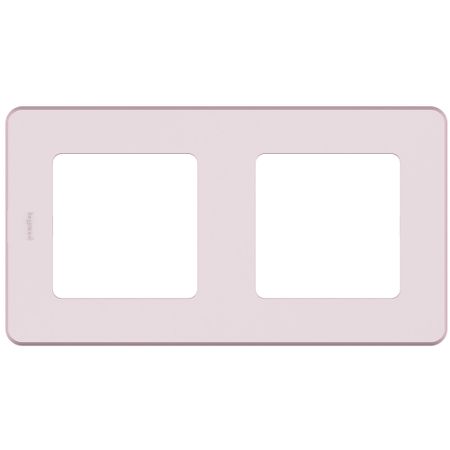 Рамка Legrand Inspiria двухместная розовая (673944)