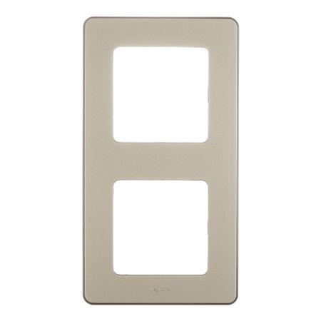 Рамка Legrand Inspiria двухместная шампань (673948)